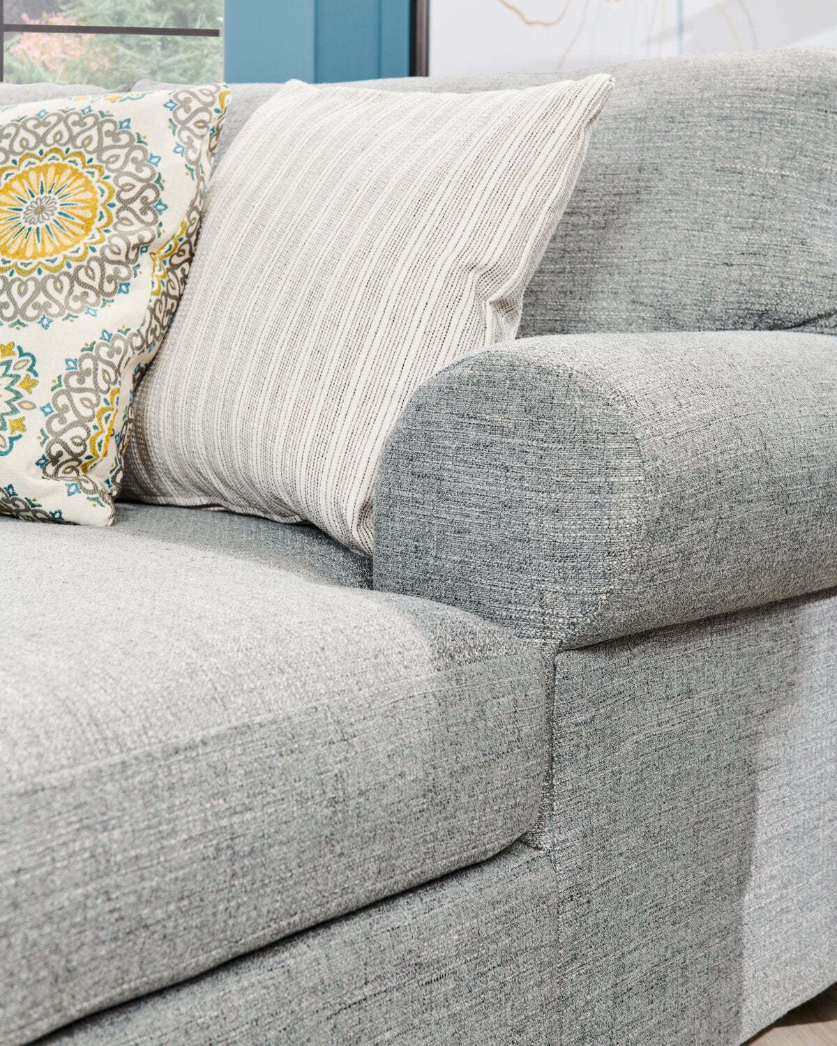 Canapé Lab Roll RAF Cuddler - Luna Pewter | Fauteuil Cuddler de droite Roll de la collection Sofa Lab - Luna Pewter | RO862291