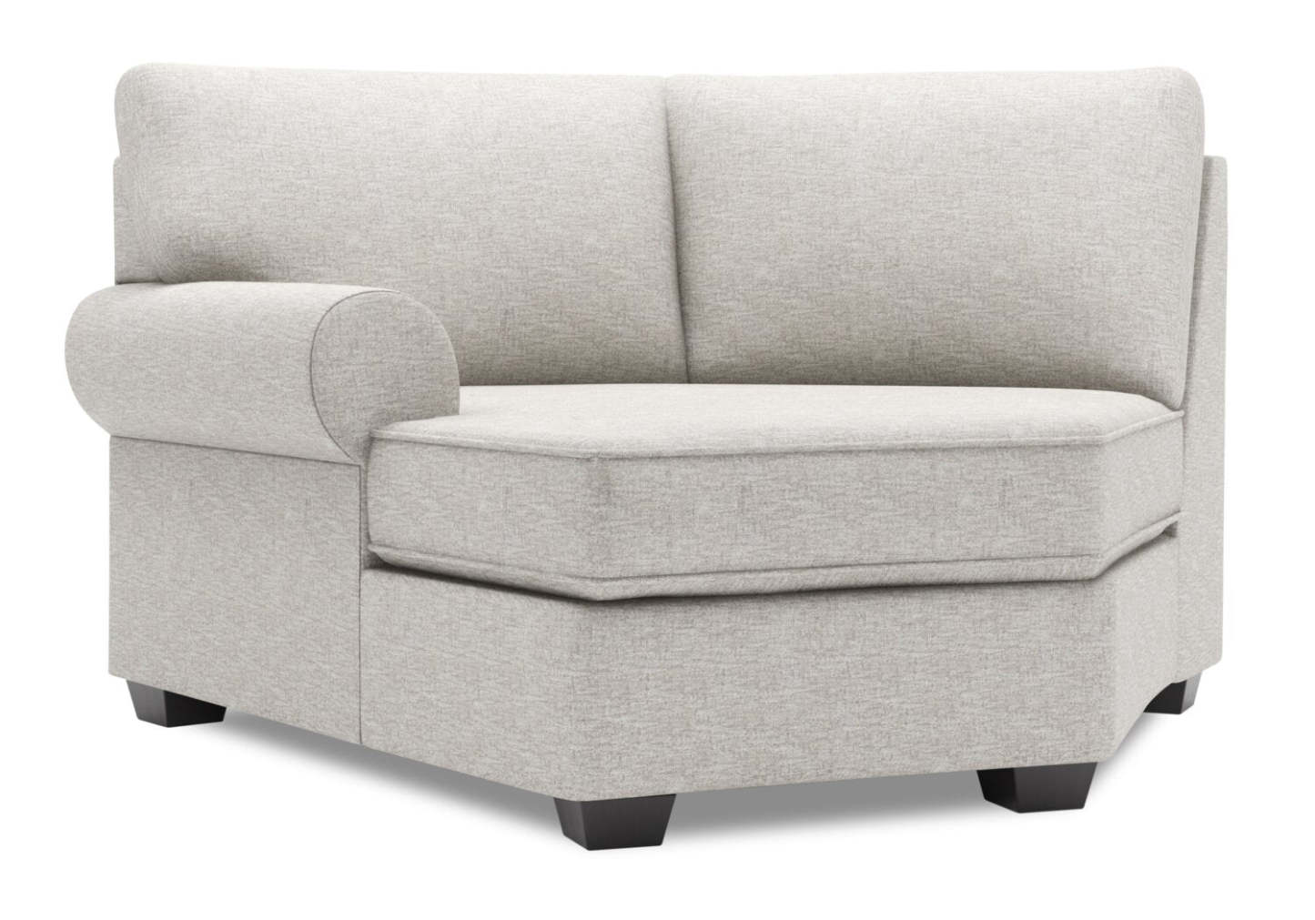 Sofa Lab Roll LAF Cuddler - Luxury Silver | Fauteuil Cuddler de gauche Roll de la collection Sofa Lab - Luxury Silver | RO872793