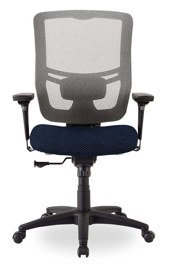 Chaise de bureau Dante de Tempur-Pedic de 26,4 po - bleue marine avec dossier à mailles