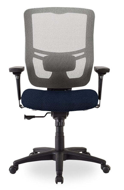 Chaise de bureau Dante de Tempur-Pedic de 26,4 po - bleue marine avec dossier à mailles