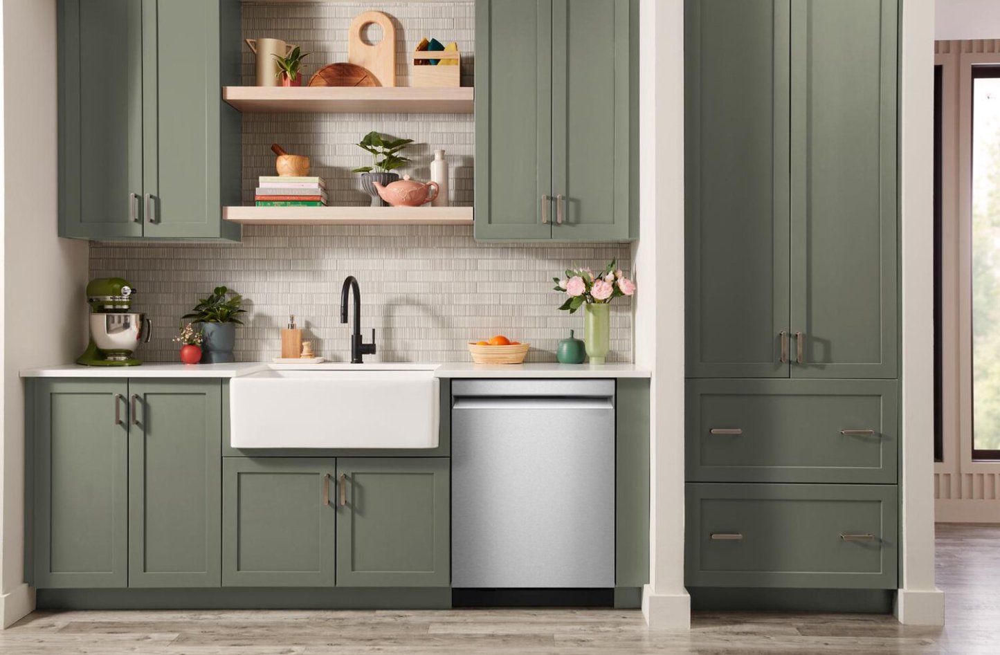 Lave-vaisselle KitchenAid de 24 po et de 44 dBA et troisième panier 360° Max Jets - acier inoxydable avec fini PrintShieldMC - KDPS624SPS