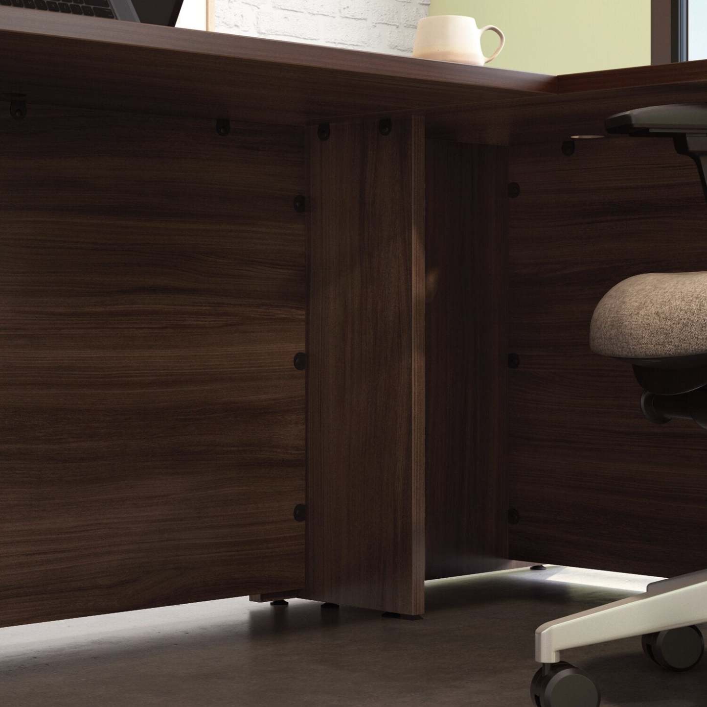 Affirm 45.16 Commercial Grade Office Desk Return|Retour pour bureau Affirm de 45,16 po de qualité commerciale