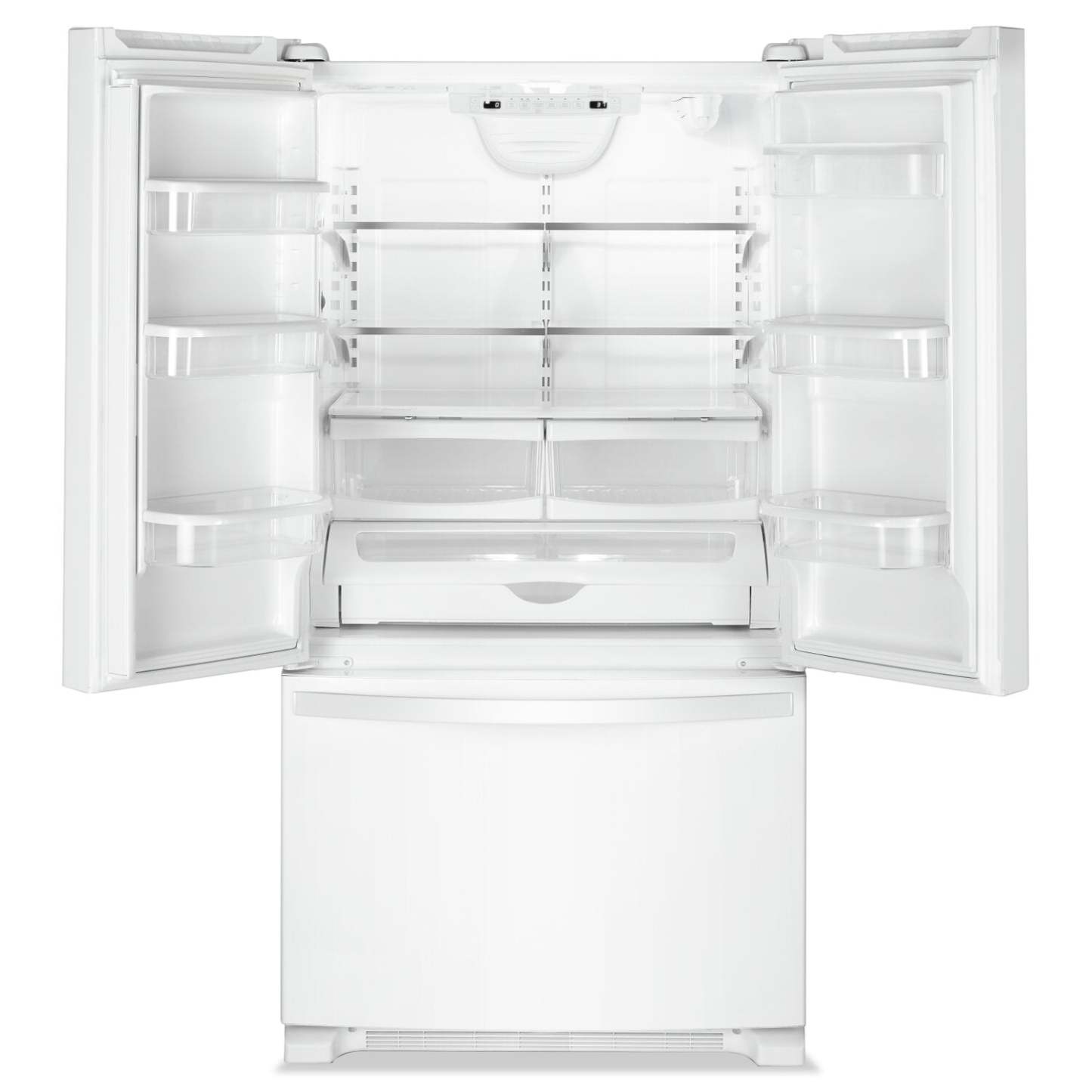 Tourbillon 33 22 Cu. Fort. Réfrigérateur à congélateur inférieur - Blanc - WRFF5333PW | Réfrigérateur Whirlpool de 22 pi³ et de 33 po à congélateur inférieur - blanc - WRFF5333PW