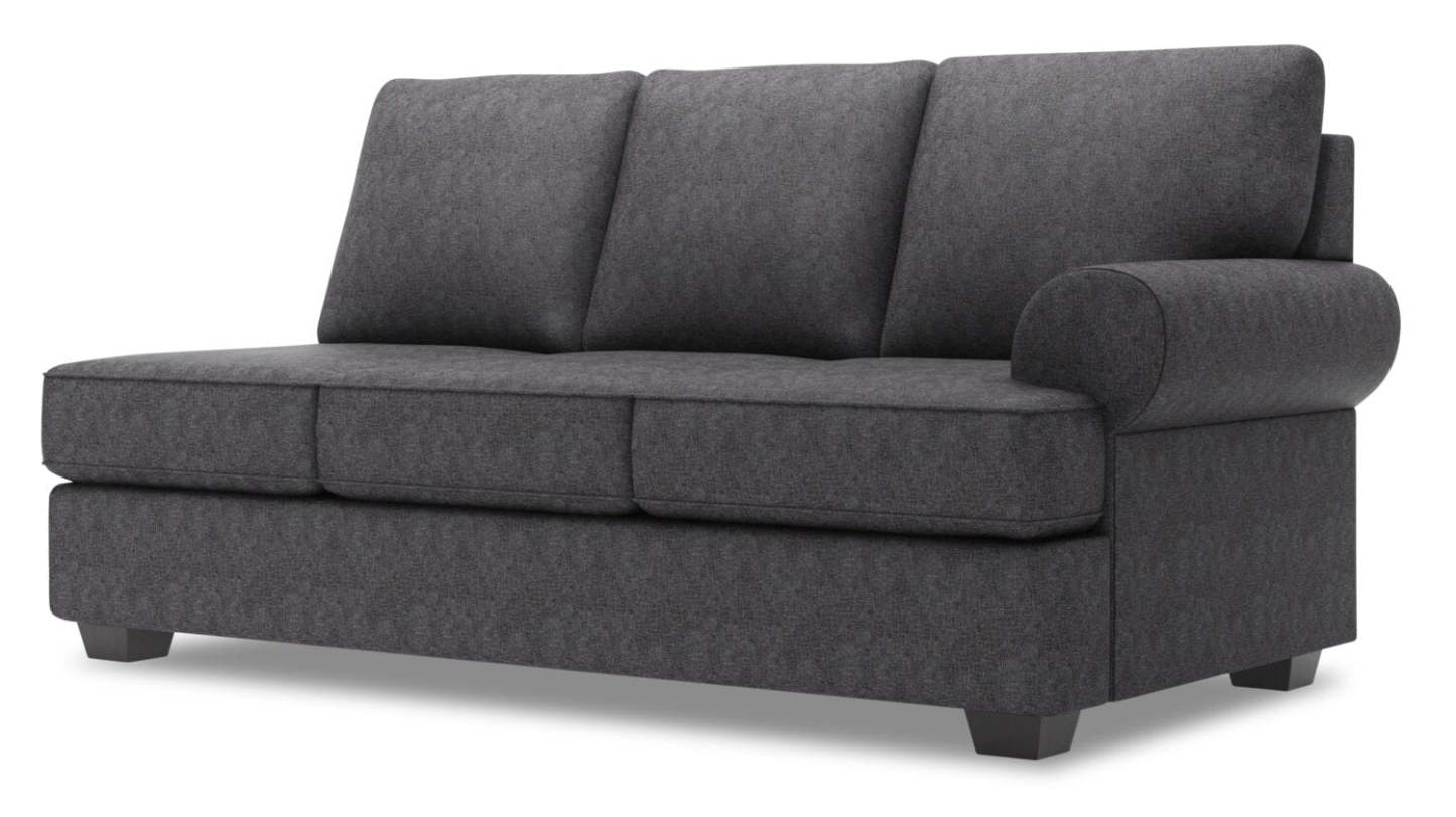 Canapé Lab Roll RAF Canapé - Charbon de luxe | Canapé de droite Roll de la collection Sofa Lab - Charbon de luxe | RO122993
