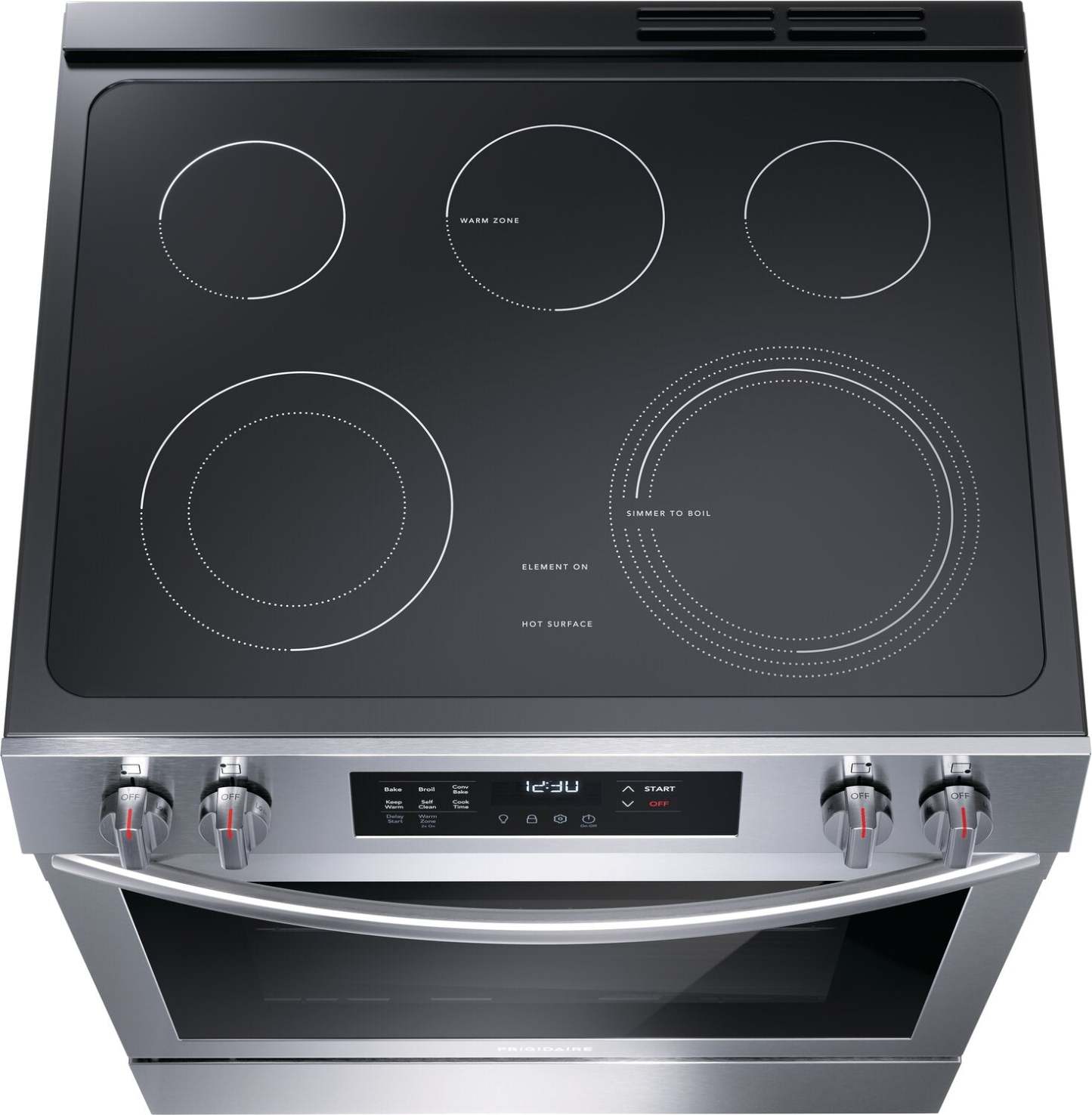 Cuisinière électrique Frigidaire de 5,3 pi³ avec élément EvenTemp™ et cuisson par convection - acier inoxydable -… | Frigidaire 5,3 Cu. Fort. Cuisinière électrique avec élément EvenTemp™ et cuisson par convection - Acier…