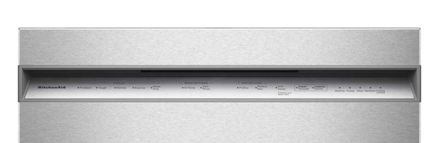 Lave-vaisselle KitchenAid de 24 po et de 47 dBA avec panier à ustensiles sur le troisième niveau - acier inoxydable PrintShieldMC - KDFS224SPS