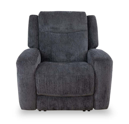 Atlantis 38 Fauteuil à inclinaison électrique en tissu avec position zéro gravité - gris foncé