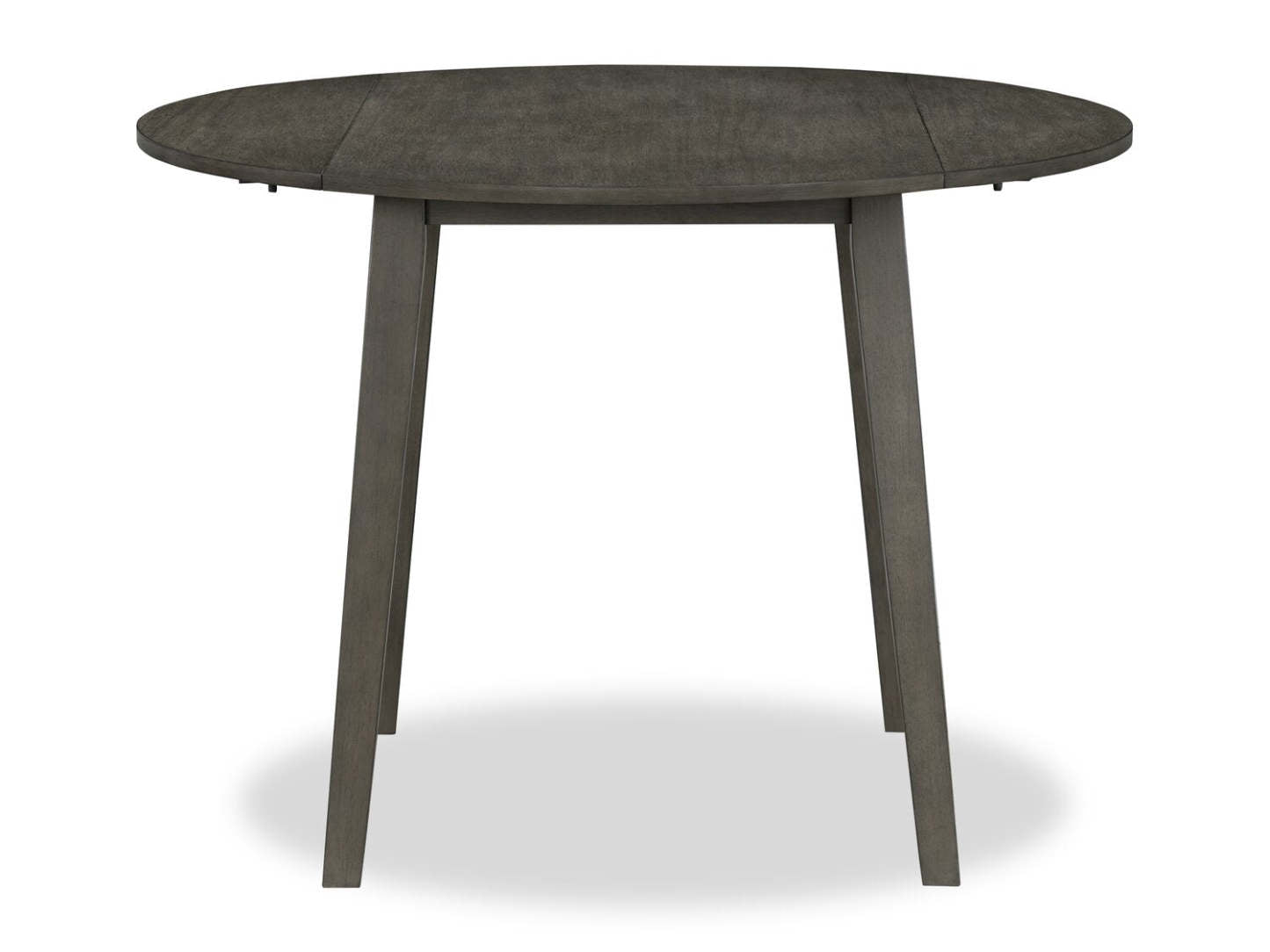 Ensemble de salle à manger Bryn 3 pièces avec 42 tables rondes à abattant et 2 chaises, tissu - Gris foncé | Ensemble de salle à manger Bryn 3 pièces avec table ronde de 42 po à abattant et 2 chaises en tissu - gris foncé