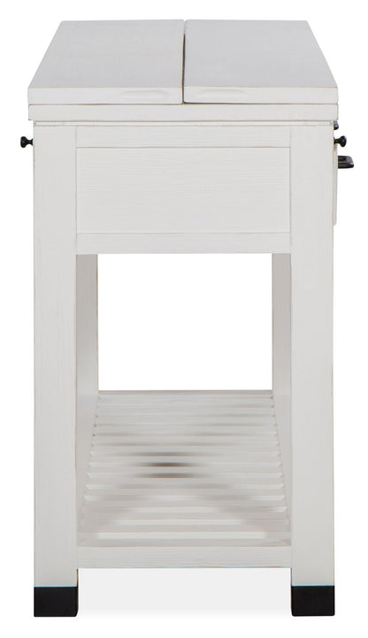 Harper 60 Modern Sofa Table with Storage and Shelf - White Pine|Table de salon moderne Harper de 60 po avec rangement et tablette - pin blanc