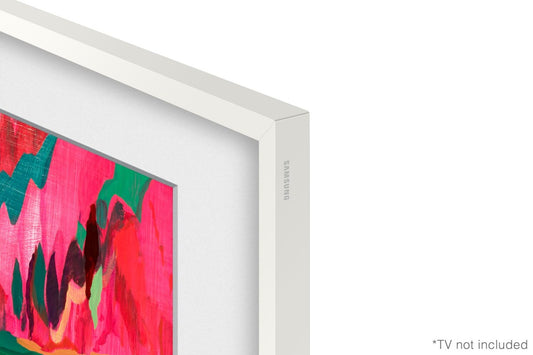 Cadre décoratif personnalisable pour téléviseur The Frame Pro de 65 po de Samsung - blanc moderne
