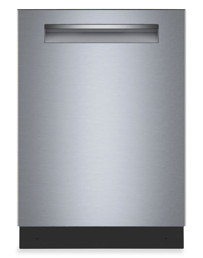 Lave-vaisselle encastré Bosch de série 500 de 24 po de 44 dBA - acier brossé résistant aux traces de doigts - SHP65DM5N