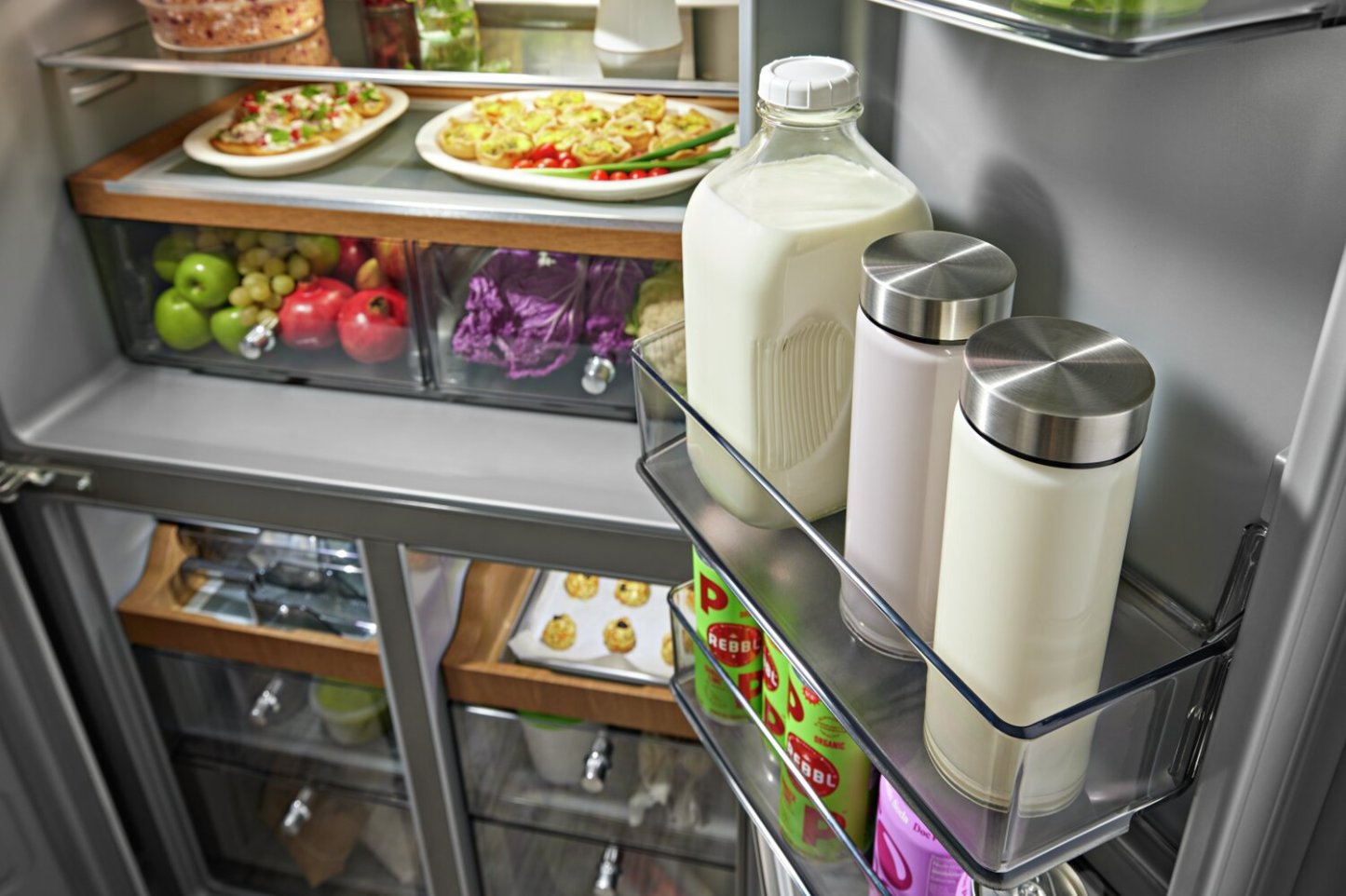 Réfrigérateur KitchenAid de 36 po et de 19,4 pi³ à portes françaises - acier inoxydable - KRQC506MPS | KitchenAid 36 19,4 Cu. Fort. Réfrigérateur à portes françaises - Acier inoxydable - KRQC506MPS