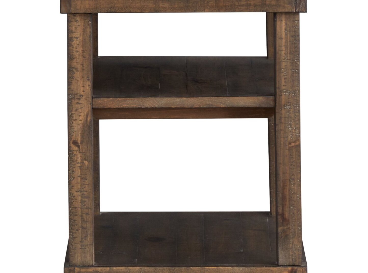 Table de fauteuil Edwin 18" Country Pine avec étagères - Homestead Brown | Table de fauteuil Edwin de 18 po en pin champêtre avec étagères - brun champêtre