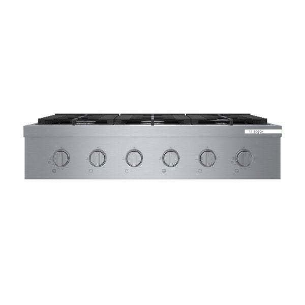 Table de cuisson à gaz à 6 brûleurs Bosch série 800 36 - RGM8658UC | Surface de cuisson à gaz Bosch de série 800 de 36 po à 6 brûleurs– RGM8658UC | RGM8658C
