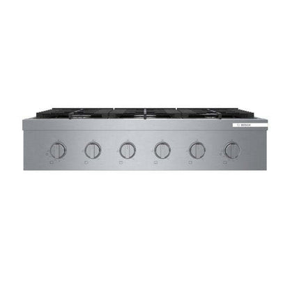 Table de cuisson à gaz à 6 brûleurs Bosch série 800 36 - RGM8658UC | Surface de cuisson à gaz Bosch de série 800 de 36 po à 6 brûleurs– RGM8658UC | RGM8658C