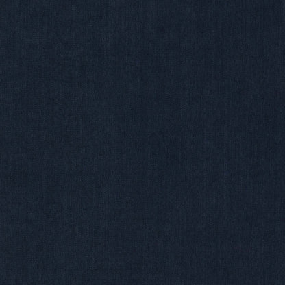 Sofa sectionnel modulaire Eclipse 6 pièces en tissu d’apparence lin avec poufs et coussins réversibles en duvet et plumes - bleu marine