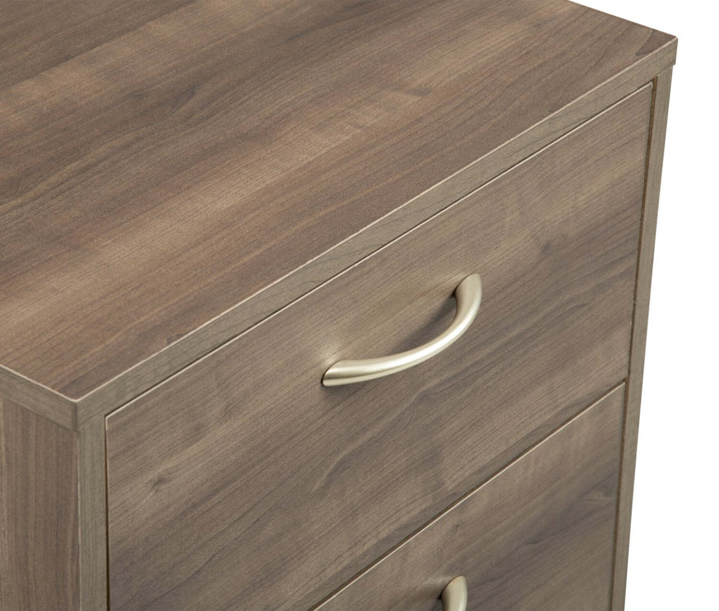 Table de nuit Arlo à 2 tiroirs, 18,3 po (L) x 22 po (H), fabriquée au Canada - gris-brun | Arlo Bedside 2-Drawer Nightstand, 18.3W x 22H, Made in Canada - Grey/Brown