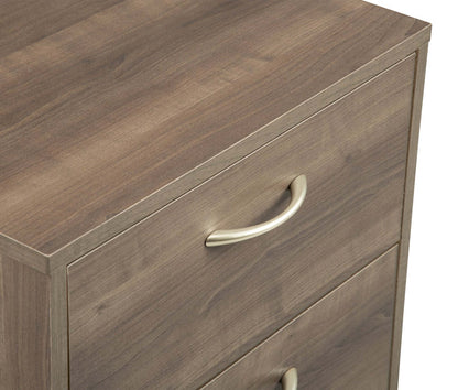 Table de nuit Arlo à 2 tiroirs, 18,3 po (L) x 22 po (H), fabriquée au Canada - gris-brun | Arlo Bedside 2-Drawer Nightstand, 18.3W x 22H, Made in Canada - Grey/Brown