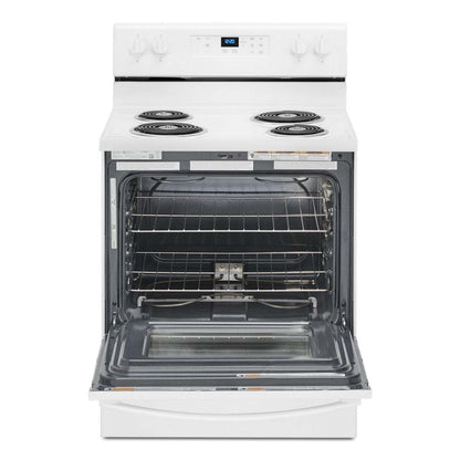 Cuisinière électrique Whirlpool de 4,8 pi³ - blanche - YWFC150M0JW | Bain à remous 4,8 Cu. Fort. Cuisinière électrique - Blanc - YWFC150M0JW