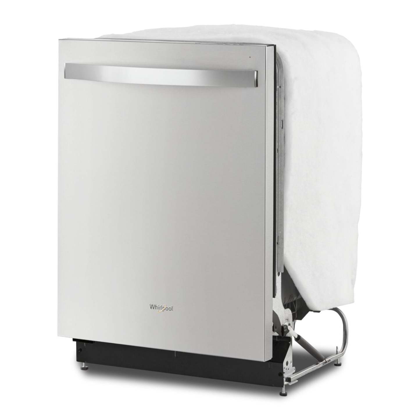 Lave-vaisselle Whirlpool 24 51 dBA encastrable à commande supérieure avec troisième panier - Acier inoxydable résistant aux empreintes digitales… | Lave-vaisselle encastré Whirlpool de 24 po et de 51 dBA avec commandes sur le dessus et 3e panier - …