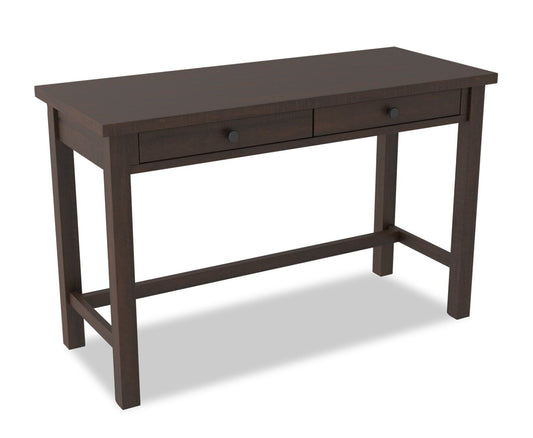 Bureau Camiburg 47.25 avec 2 tiroirs - Marron|Bureau Camiburg de 47,25 po àc 2 tiroirs - brun