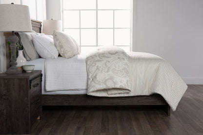 Ensemble d'édredon Indie Paisley 3 pièces pour lit double ou grand lit - Blanc|Ensemble d'édredon Indie Paisley 3 pièces pour lit double ou grand lit - blanc|PAISL3FQ