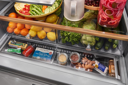 Réfrigérateur KitchenAid de 26,2 pi³ et de 36 po à portes françaises - acier inoxydable avec finition Pr…