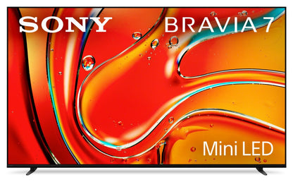 SONY 65 Bravia 7 QLED Mini-Led 4K HDR10 Dolby Vision® XR Motion Clarity 120Hz Fonctionnalités exclusives pour PlayStation®5 Google Smart TV (K65XR70) | Téléviseur intelligent QLED à mini DEL Bravia 7 de Sony 4K de 65 po à 120 Hz avec HDR10