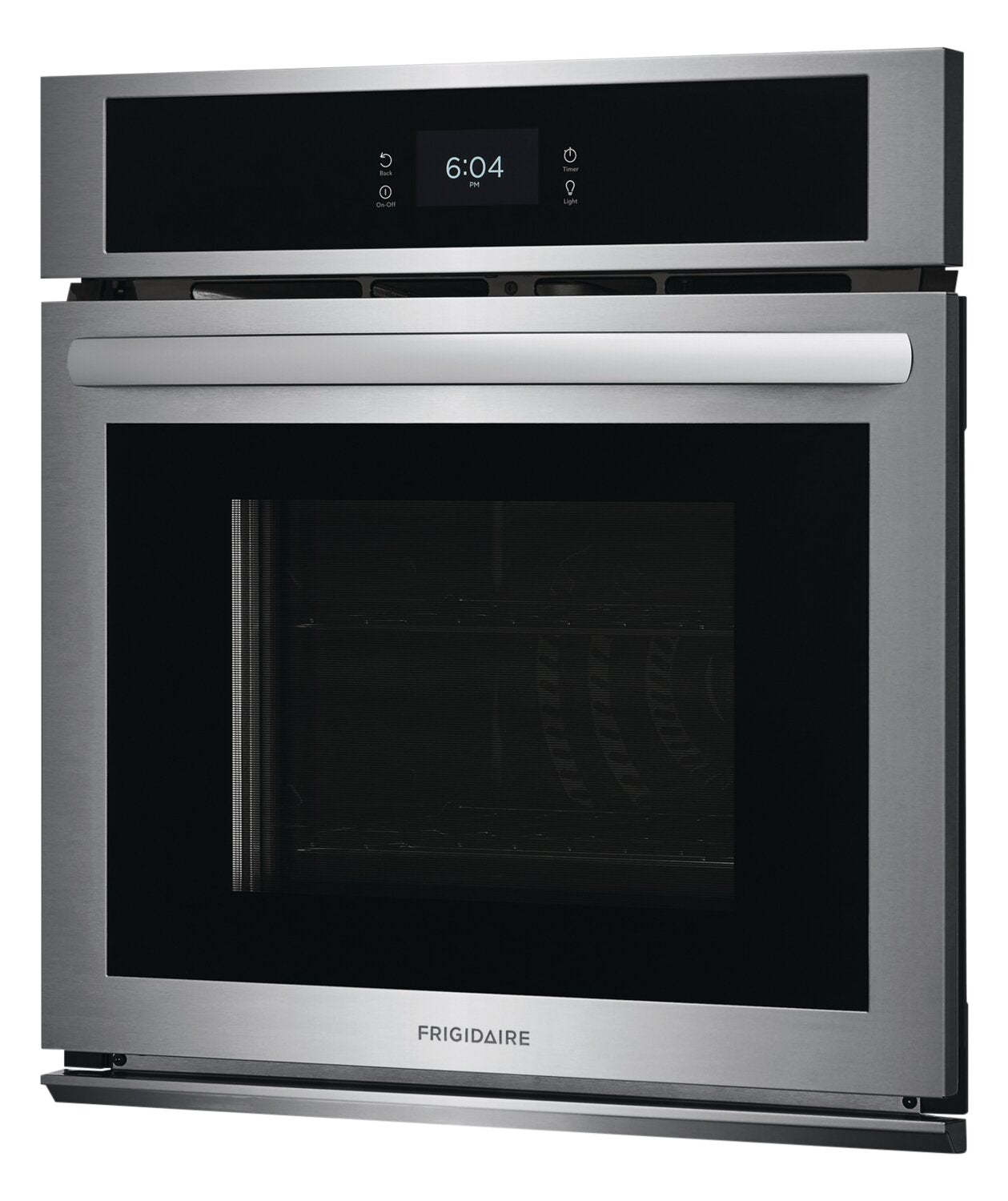 Frigidaire 27 3,8 pi³ Four mural simple électrique avec convection à ventilateur - Acier inoxydable - FCWS272… | Four mural simple électrique Frigidaire de 3,8 pi³ et de 27 po avec convection à ventilateur - acier…