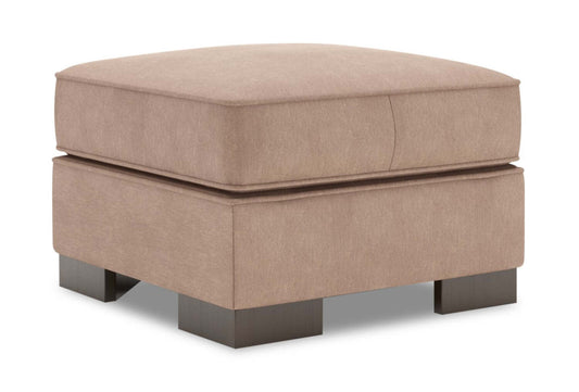 Fabriqué au Canada Canapé personnalisable Lab Track 24 en tissu d'apparence lin - Pax osier marron | Pouf Track de Sofa Lab de 24 po fabriqué au Canada en tissu d'apparence lin - brun Pax Wicker | TR803349