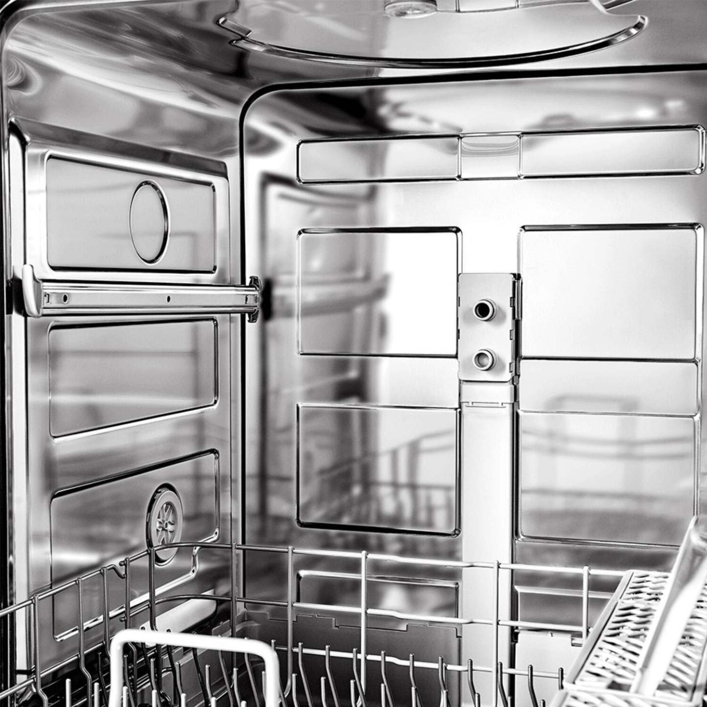 Lave-vaisselle Midea 24 à commande frontale avec éclairage intérieur - MDF24P2BST | Lave-vaisselle Midea de 24 po avec commandes à l'avant et éclairage intérieur - MDF24P2BST | MDF24P2T