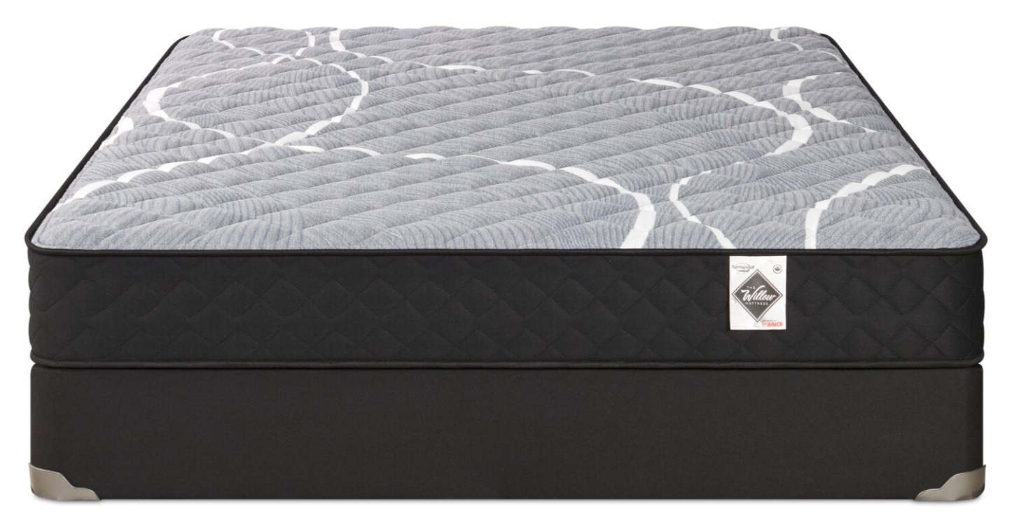 Ensemble Matelas ferme à plateau régulier dans une boîte White Birch de Springwall pour lit double