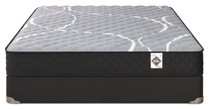 Ensemble Matelas ferme à plateau régulier dans une boîte White Birch de Springwall pour lit double