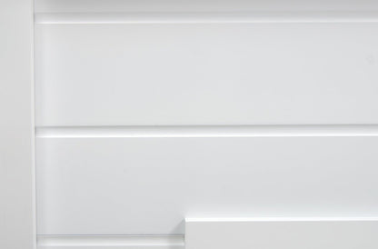 Foyer électrique moderne Mehgan 43.8 - Blanc et marron bicolore | Foyer électrique moderne Mehgan de 43,8 po - deux teintes, blanc et brun