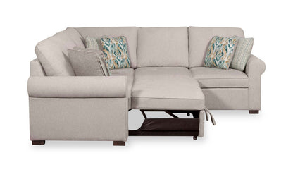 Scott Living Haven 3-Piece Chenille Fabric Sleeper Sectional - Grey | Sofa-lit sectionnel Haven de Scott Living 3 pièces en tissu de chenille - gris