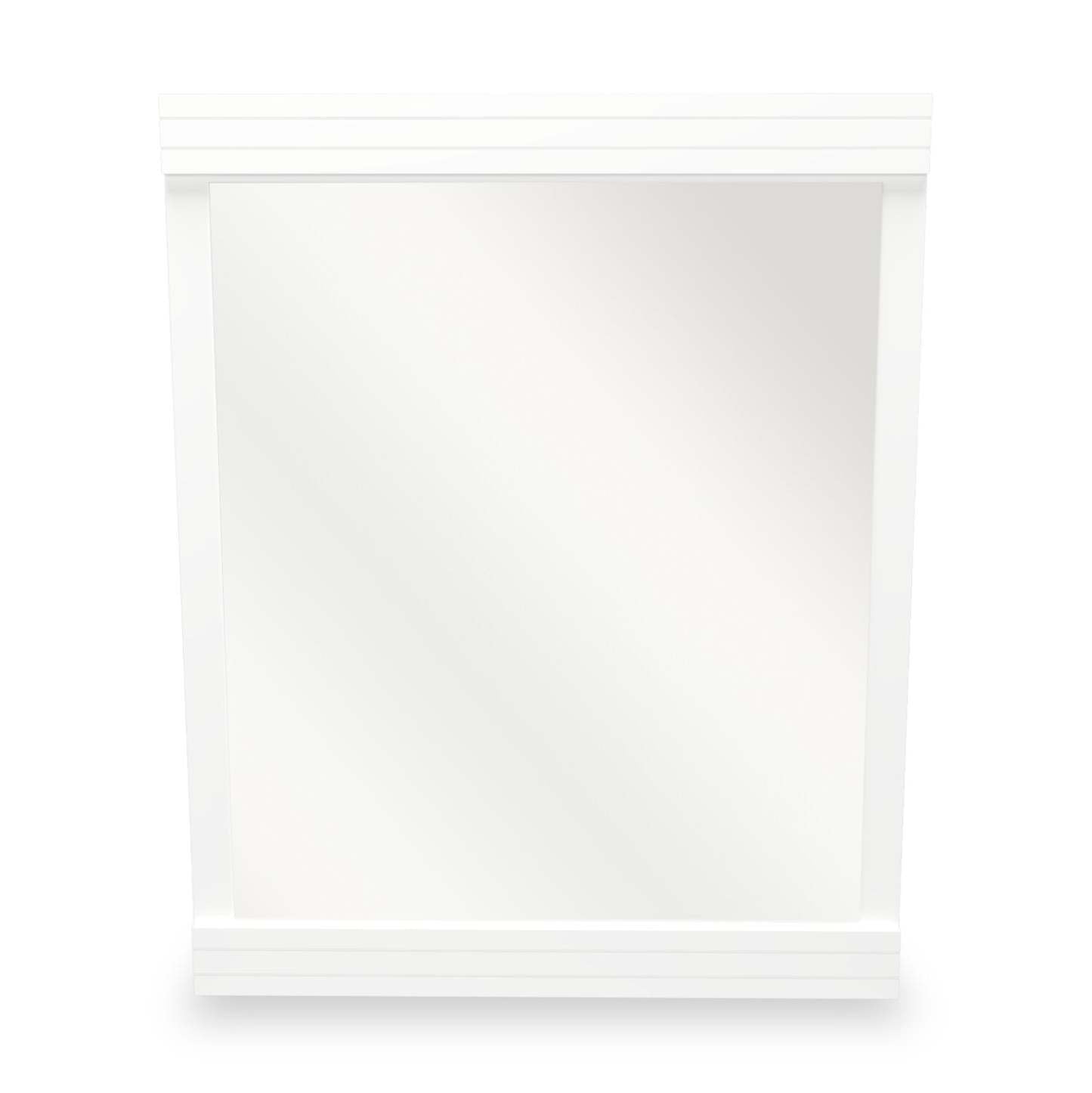 Miroir de commode de chambre à coucher Riley, fabriqué au Canada - Blanc | Miroir de commode de chambre à coucher Riley, fabriqué au Canada - blanc