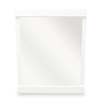 Miroir de commode de chambre à coucher Riley, fabriqué au Canada - Blanc | Miroir de commode de chambre à coucher Riley, fabriqué au Canada - blanc