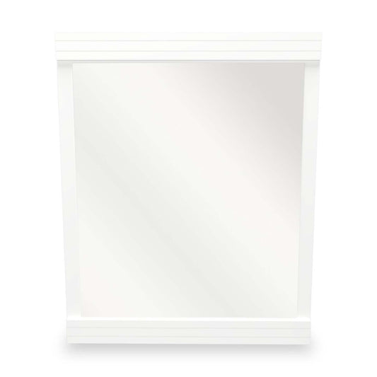 Miroir de commode de chambre à coucher Riley, fabriqué au Canada - Blanc | Miroir de commode de chambre à coucher Riley, fabriqué au Canada - blanc