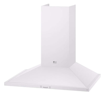 LG Studio 30 600 CFM Hotte Cheminée Murale Intelligente - Essence Blanche - LSHD3080N | Hotte cheminée intelligente de cuisinière LG Studio de 30 po et de 600 pi3/min - essence blanche - LSHD3080N | LSHD3080