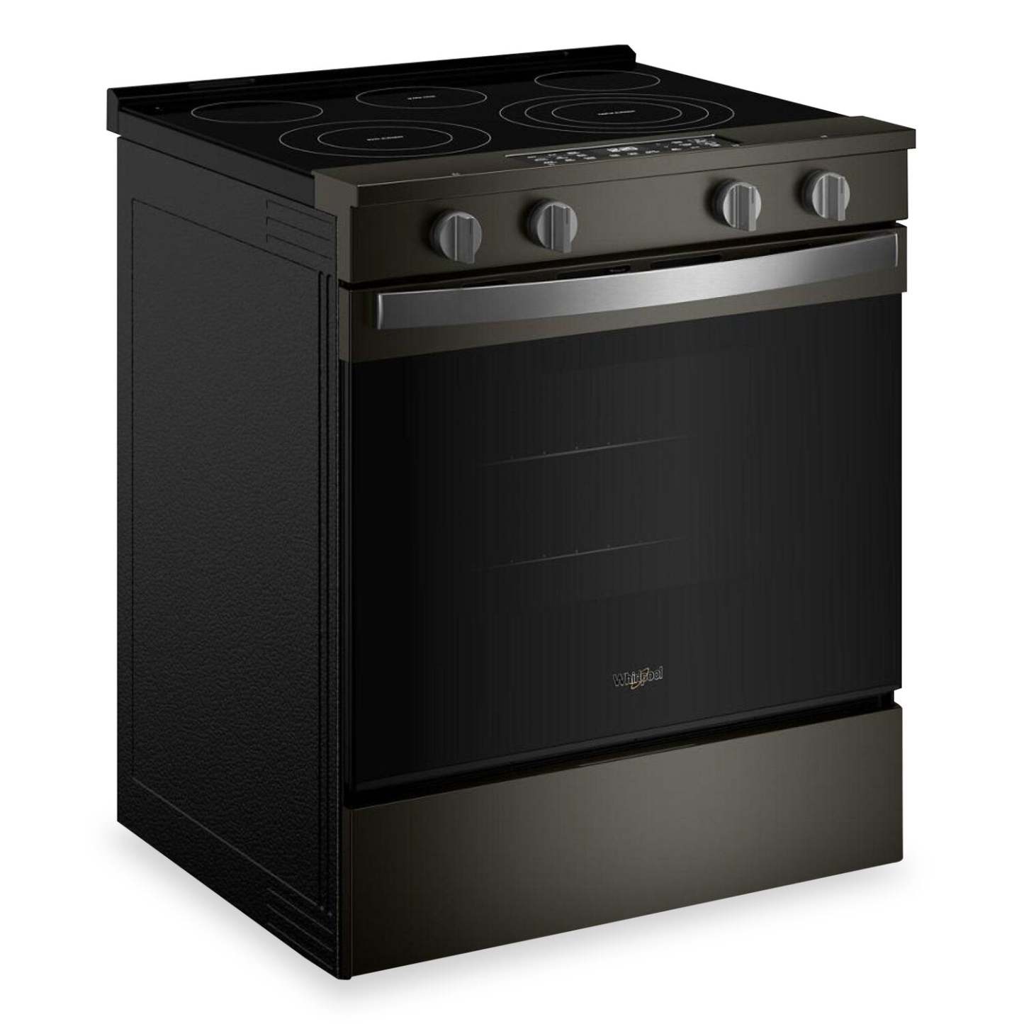 Cuisinière électrique Whirlpool de 30 po et de 5,3 pi³ avec cuisson à air - noire sur acier inoxydable - YWSES5030SV