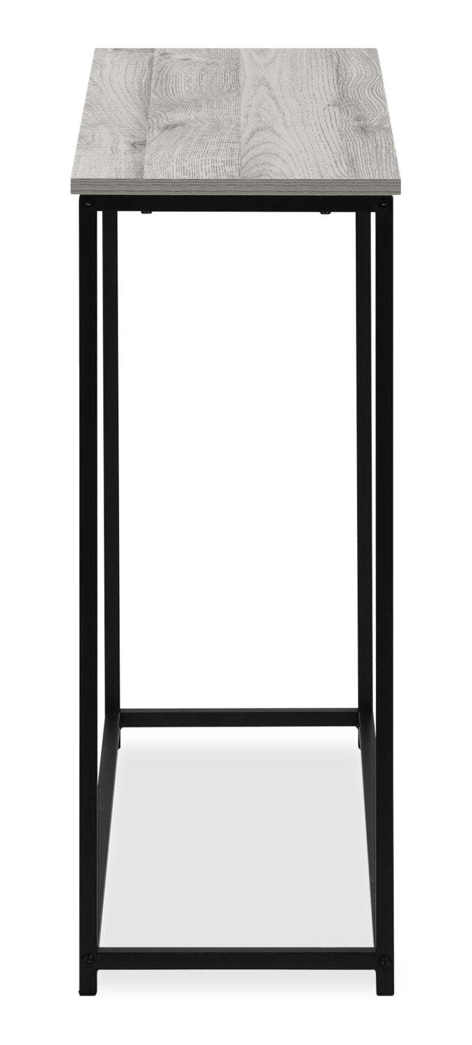 Alma 31.5 Modern Sofa Table - Grey with Black Metal Frame|Table de salon moderne Alma de 31,5 po - grise avec armature en métal noir