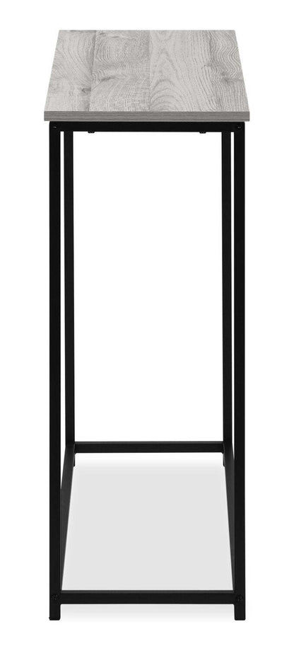Alma 31.5 Modern Sofa Table - Grey with Black Metal Frame|Table de salon moderne Alma de 31,5 po - grise avec armature en métal noir