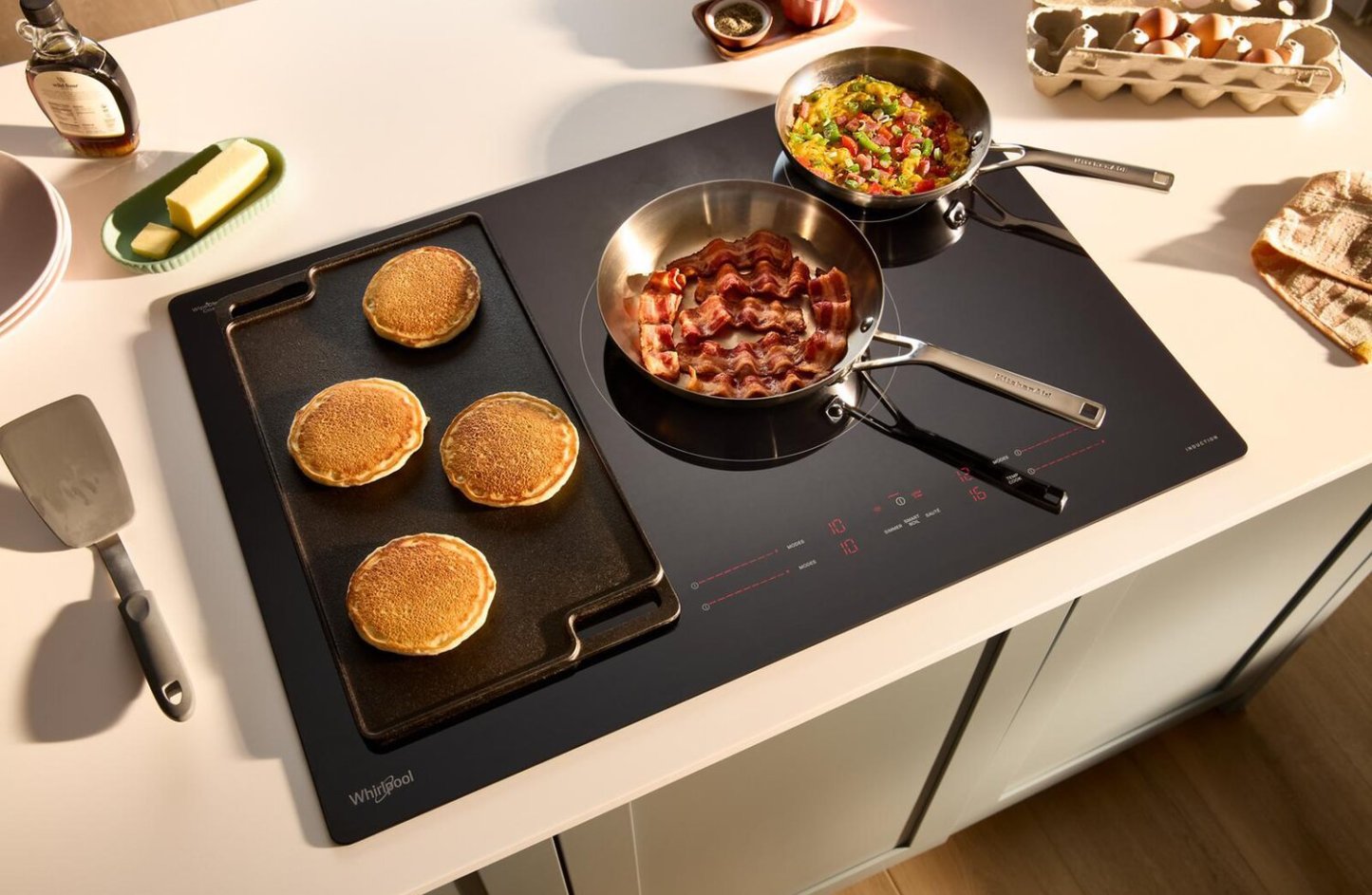 Whirlpool 30 4-Element Induction Cooktop - Black - WCIT7530SB | Table de cuisson à induction Whirlpool de 30 po à 4 éléments - noire - WCIT7530SB