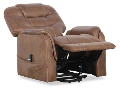 Landon 34 Microfibre Power Lift Reclining Chair - Brown | Fauteuil inclinable électrique Landon de 34 po en microfibre - brun