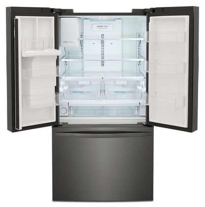 Réfrigérateur Frigidaire de 36 po et de 27,8 pi³ de profondeur standard à portes françaises - acier inoxydable noir - FRFS28…