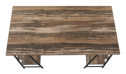 Bureau Jonnie 47.25 avec pieds style chevalet - Brun|Bureau Jonnie de 47,25 po avec pattes de type chevalet - brun