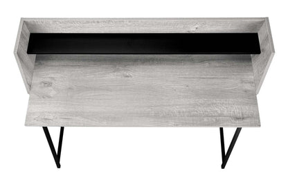 Bureau Lawson 47.25 avec petite niche - Gris|Bureau Lawson de 47,25 po avec petite crédence - gris