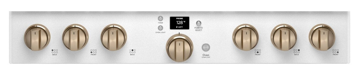 Cuisinière intelligente à gaz Café de 6,2 pi³ avec convection européenne véritable et grilles autone…