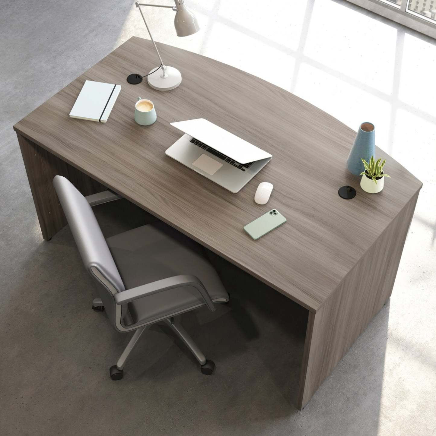 Affirm 59.06 Commercial Grade Office Desk - Hudson Elm|Bureau Affirm de 59,06 po de qualité commerciale - orme Hudson