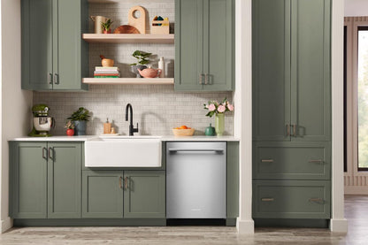 Lave-vaisselle KitchenAid de 24 po et de 44 dBA avec troisième panier 360° Max JetsMC - acier inoxydable avec fini PrintShieldMC - KDTS724SPS